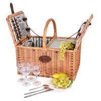 cesta de picnic de mimbre saint-remy - 4 personas