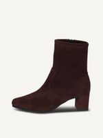 caprice bootie brown made of textiles with block heel size 39