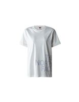 camiseta the north face blown up logo gardenia white mujer