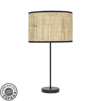 sobremesa alto moda 1xe27 negrocanizo oscuro 63x30x30 cm