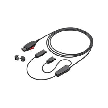 Cable HP Poly Y con auriculares digitales de bloqueo QD 2,13 m