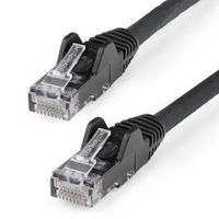 startechcom cable ethernet cat6 de 5m - lszh - cable de red de 10 gigabits de 250mhz y poe de 100w utp sin enganches snagless con alivio de tensian - negro - cat 6 - etl