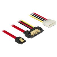cable adaptador sata delock 85230 03 m sata 7-pin  molex a sata 22-pin negro