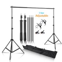 sistema de fondo fotografico de 2x2m2x3m26x3m incluye fondos verde blanco negro y gris y bolsa de transporte para sesiones en sitio