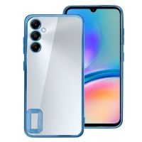 cool carcasa borde metalizado azul para samsung galaxy a05s