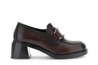 mocasines de piel con pinza dark brown