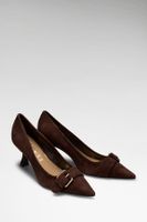 andey suede court shoes