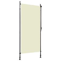 estor enrollable de exterior color crema 100x270 cm