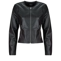 only cazadora de cuero onlbitten mix faux leather para mujer