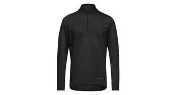 Camiseta de manga larga gore wear 1 4 zip everyday mid negro