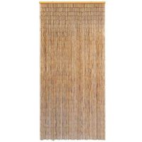 cortina de bambu para puerta contra insectos 100x220 cm