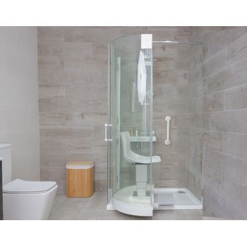 Cabina Ducha Hcs Cuadrada 98x80cm Izquierda