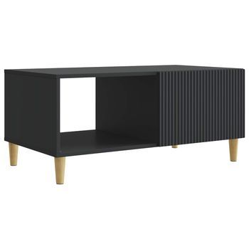 Mesa De Centro 90x50x40 Cm Madera - Negro