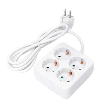 Aigostar - Regleta con 4 enchufes y 1'5 metros