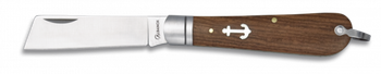 Navaja De Bolsillo Marinera Martinez Albainox de Madera, Virola de Aluminio y Hoja de Acero Inox de 7.5 cm, en caja a color 19164