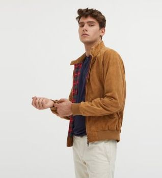 Baracuta para hombre. BRCPS0939UT2623 Chaqueta de Piel G9 marrón (L), Casual