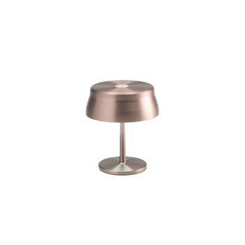 Lámpara de mesa zafferano led wi-fi de cobre, 3,2 w y 17 cm de alto