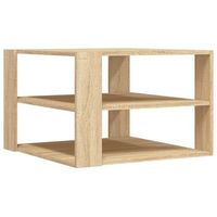 mesa de centrormesa auxiliarrmesa de cafe madera de ingenieria roble sonoma 595x595x40cm