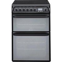 hotpoint ultima due61bc electric ceramic cooker r black black
