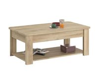 mesa de centro city fija color roble kronberg 110x43x63 cm comedor moderno