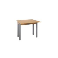 mesa cocina extensible metal modelo hena 4080x80 - roble
