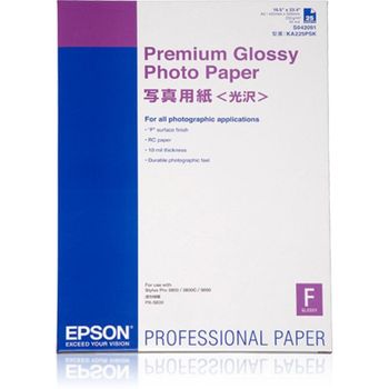 Papel Fotográfico Epson Premium Glossy A2 255 g/m² 25 hojas Brillo