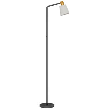 HOMCOM Lámpara de pie LED con cabeza giratoria a 350°, ajuste temperatura de color 3000K/4000K/6500K, Negro   Aosom España