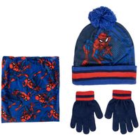 marvel gorro set de invierno guantes y gorro con pompon rojo nino para nino