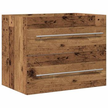 Mueble De Baño Para Lavabo De Madera Antigua 60x38,5x48 Cm