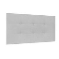cabecero de tela aqualine capitone 105x60cm camas 105 - gris perla