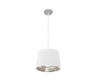 lampara de techo metal color blanco serie tunez 30cm