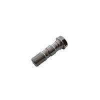 tornillo banjo m10x1 doble cabeza plana acero gris