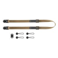 correa peak design leash marron aluminio-nylon maxima resistencia 83-145 cm