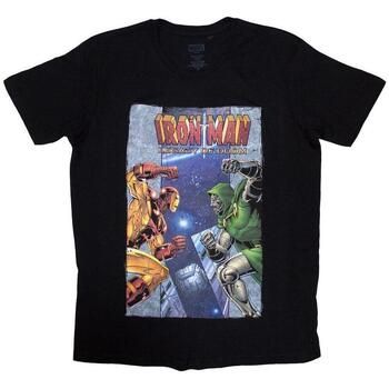 Marvel Camiseta manga larga Iron Man vs Dr Doom para mujer