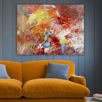 pintura decorativa lienzo 9387328670100 multicolor 70x100 cm
