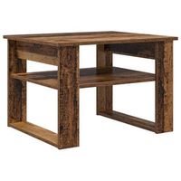 mesa de cafe madera vieja 64 x 54 x 44 cm madera de ingenieria vidaxl