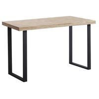 mesa escritorio de madera 73x120x60 cm adec steve - roble