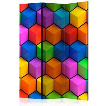 Biombo - Rainbow Geometry (135x172 Cm)