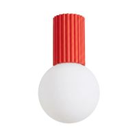 plafone rojo aluminiovidrio alt 21 cm