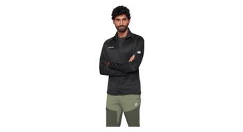 Chaqueta polar mammut crag ml negra para hombre