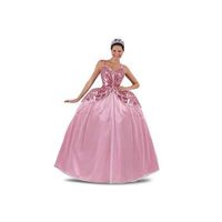 disfraz princesa  rosa tiara vestido y enagua talla s