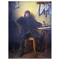 legendarte - cuadro lienzo impresion digital - el descontento - ludwig knaus - decoracion pared cm 50x70