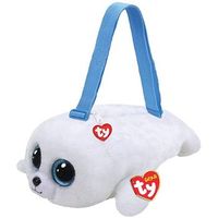 peluche ty mochila foca blanca 30 cm