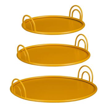 Bandeja geel amarillo  h9xb42xl42cm
