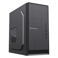unyka caja ordenador aero c12 micro atx negra 2x usb 30 1x usb type c 20