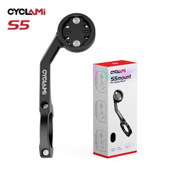 Soporte de faro de aleación de aluminio, montaje de doble cara, soporte para ciclocomputador GPS, modelo CYCLAMI S5, compatible con GARMIN, XOSS, IGPSPORT, para bicicletas de montaña y de carretera.