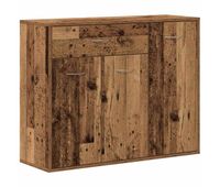 aparador - mueble de almacenamiento madera ingenieria madera envejecida 88x30x70 cm es4595