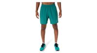pantalones cortos asics core run 7in verde hombre
