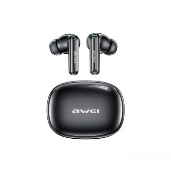 AWEI T92 ANC Pro TWS Auriculares Inalámbricos Bluetooth -52dB ANC ENC Reducción de Ruido Diafragma Compuesto de Gran Tam