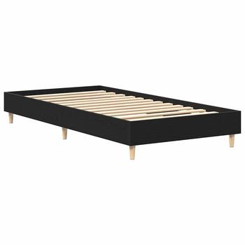 Estructura De Cama Roble Negro 100 X 200 Cm